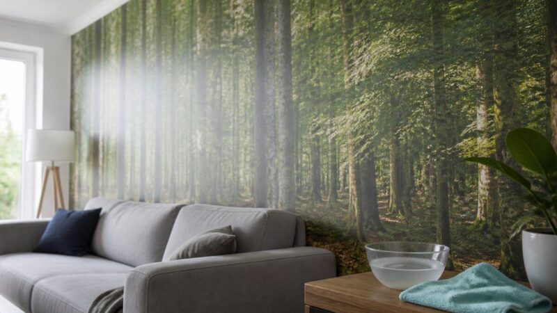 Fotobehang schoonmaken: zo voorkom je schade en blijft het lang mooi