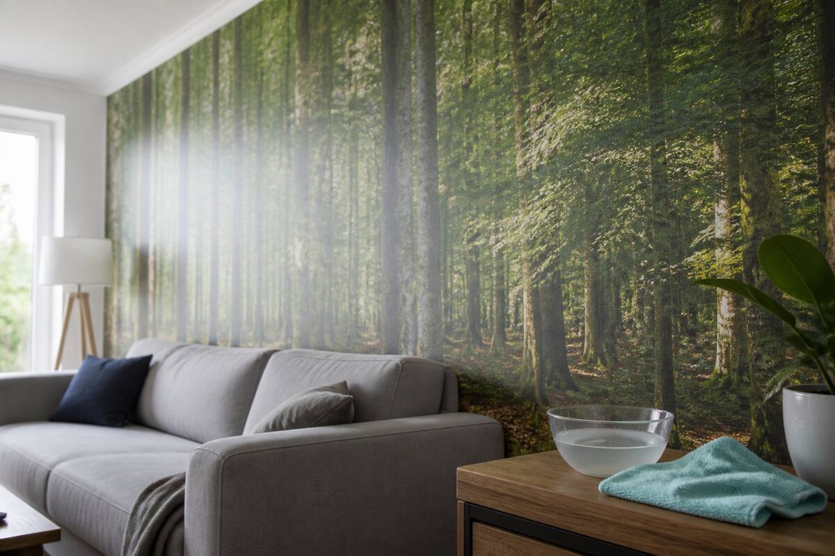 Fotobehang schoonmaken: zo voorkom je schade en blijft het lang mooi